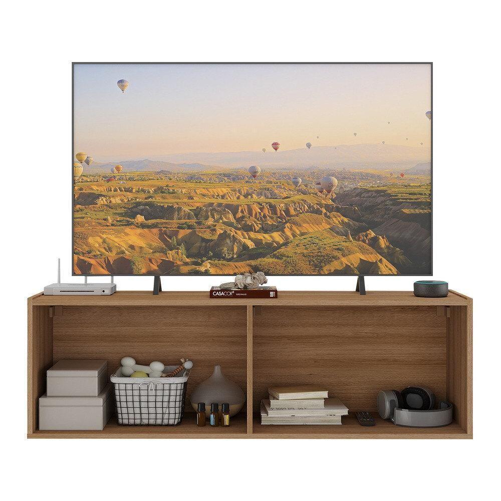 Rack Para Tv Até 50 Polegadas Com 4 Portas Suspenso Multimóveis Mp1070 Rustic Rustic - 4