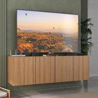 Rack Para Tv Até 50 Polegadas Com 4 Portas Suspenso Multimóveis Mp1070 Rustic Rustic - 3