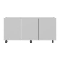 Rack Para Tv Até 32 Polegadas Com 3 Portas E Rodízios Multimóveis Mp1065 Branco Branco - 5