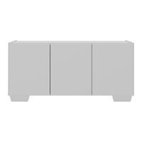 Rack Para Tv Até 32 Polegadas Com 3 Portas Multimóveis Mp1068 Branco Branco - 5