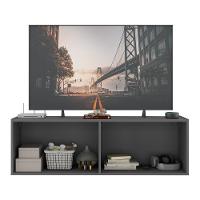 Rack Para Tv Até 50 Polegadas Com 4 Portas Suspenso Multimóveis Mp1070 Grafite Grafite - 3