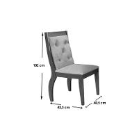 Kit 2 Cadeiras Sala Jantar Ágata  2 Un Capuccino/Veludo Creme - Rufato - 6