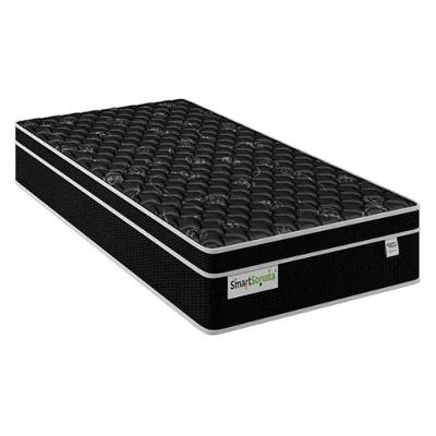 Colchão Solteiro Molas Verticoil Smart Sonata Black Euro Pillow (88x188x26) - Plumatex