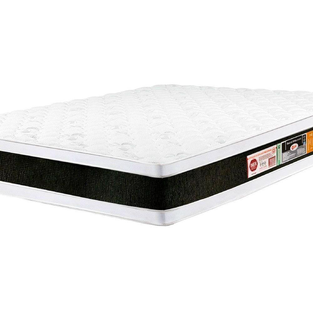 Colchão Solteiro Espuma D45  Black White AIR Euro Pillow Double Face (78x188x27) - Castor - 2