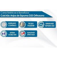 Colchão Solteiro Espuma D33  Orthosono Double Face (78x188x17) - Anjos - 3