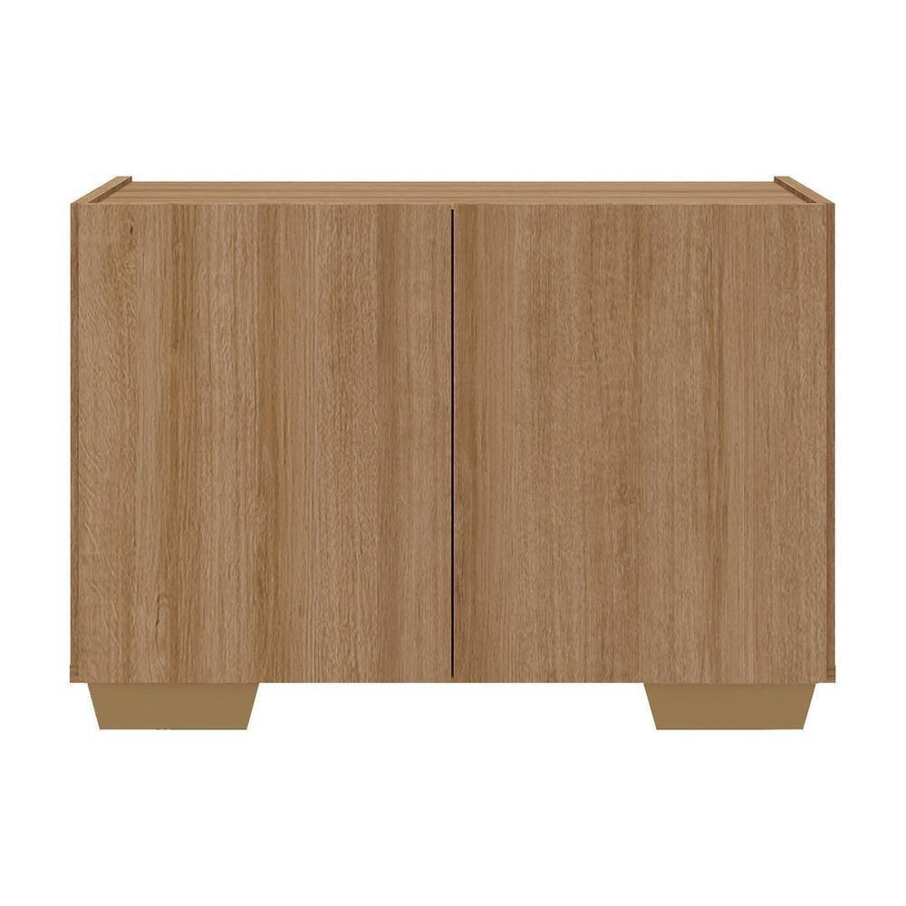 Mesa De Cabeceira Com Pés 2 Portas Multimóveis Mp4134 Rustic/natural Rustic/natural - 5