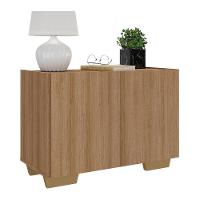 Mesa De Cabeceira Com Pés 2 Portas Multimóveis Mp4134 Rustic/natural Rustic/natural - 1