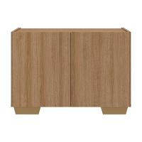 Mesa De Cabeceira Com Pés 2 Portas Multimóveis Mp4134 Rustic/natural Rustic/natural - 5