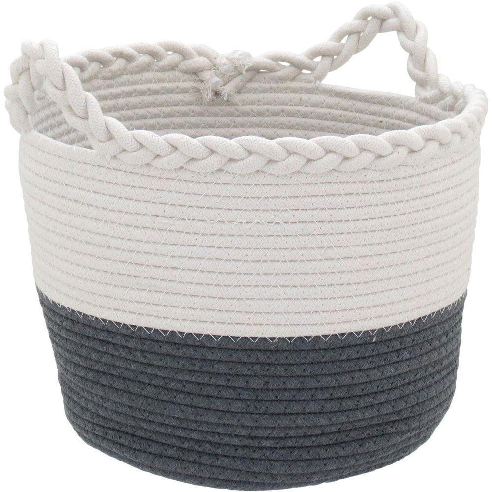 Caterrine Cesta Tecido Cinza 3Pç - 3