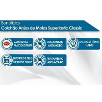 Cama Box Baú Solteiro: Colchão Molas Anjos Superlastic Classic + Base CRC Suede Brown(88x188) - 3