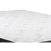 Cama Box Baú Solteiro: Colchão Espuma Castor D33 Black e White Air Euro Pillow + Base CRC Suede Clean(88x188) - 2