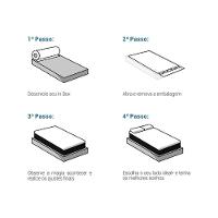 Colchão King Enrolado a Vácuo  de Espuma D45 Night and Day Gray Bed In Bag 045 (193x203x24) - Probel - 2