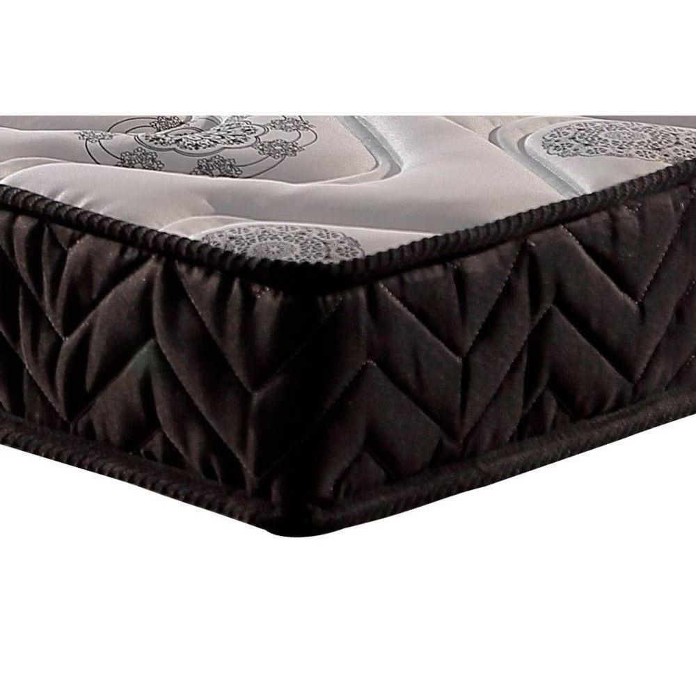 Cama Box Baú Solteiro: Colchão Espuma Paropas D23 Pasquale + Base CRC Suede Black(88x188) - 4