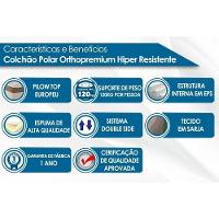 Cama Box Baú Solteiro: Colchão Espuma Polar D28 Ep Resistence + Base Crc Suede Black - 2