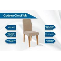 Cadeira Sala de Jantar Taís Kit 2 Un Nature/Suede Joli - Cimol - 3