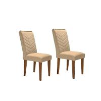 Cadeira Sala De Jantar Londrina Kit 2 Un Imbuia/linho Turim - Rufato - 1