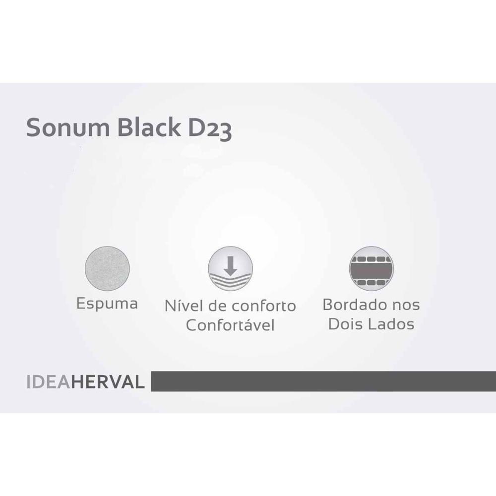Colchão Solteiro Espuma D23  Sonum Bordado (78x188x14) - Herval - 4