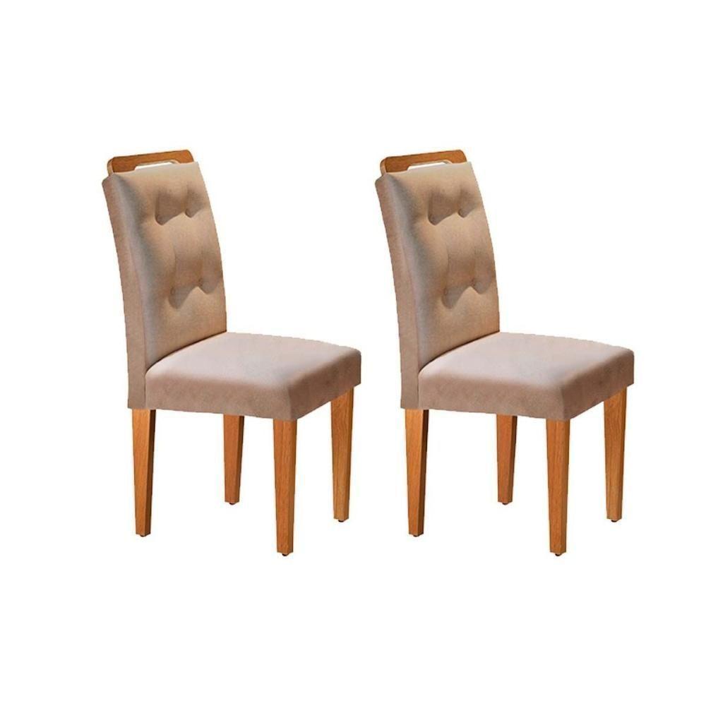 Cadeira Sala de Jantar Imperatriz Kit 2 Un Imbuia/Linho Turim - Rufato - 1