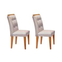 Cadeira Sala de Jantar Imperatriz Kit 2 Un Imbuia/Veludo Creme - Rufato - 1