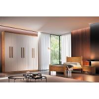 Guarda Roupa Casal 6 Portas e 2 Gavetas Espanha Naturale/Off White - Rufato - 6