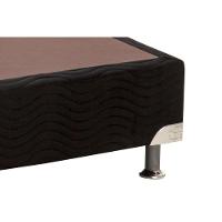 Cama Box Base Viúva Universal Suede Nero Black  (128x188x20) - Ortobom - 3