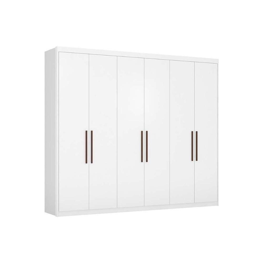Guarda Roupa 6 Portas e 3 Gavetas Sumatra Branco - Demóbile - 5