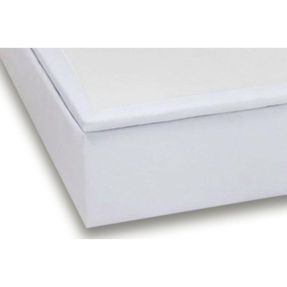 Cama Box Baú Universal Solteiro Courano White (88x188x35) - Costa Rica - 4