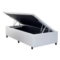 Cama Box Baú Universal Solteiro Courano White (88x188x35) - Costa Rica - 1