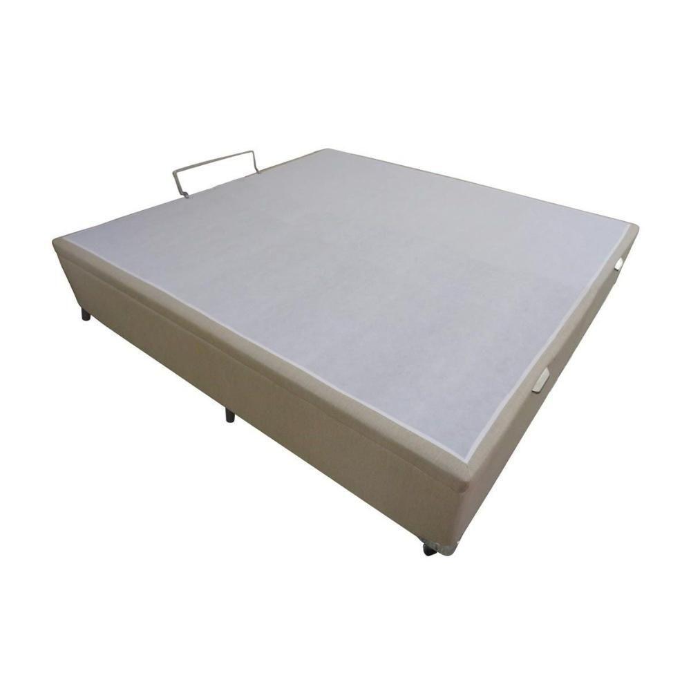 Cama Box Baú Solteiro Linho Clean (78x188x35) - Castor - 3