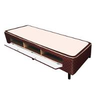 Cama Box Closet Solteiro  Poli Tecido Brown (78x188x27) - Castor - 1
