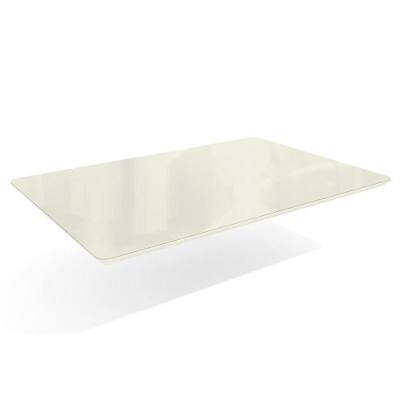 Tampo Mesa Sala de Jantar TA31 Madeira com Vidro 120cm Off White Freijó Kappesberg