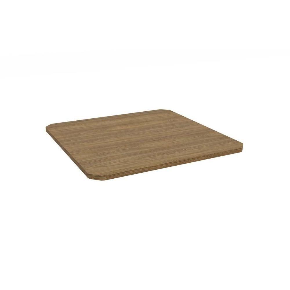 Tampo Mesa Sala de Jantar Madeirado F090 90x90cm Nogueira - Kappesberg - 1