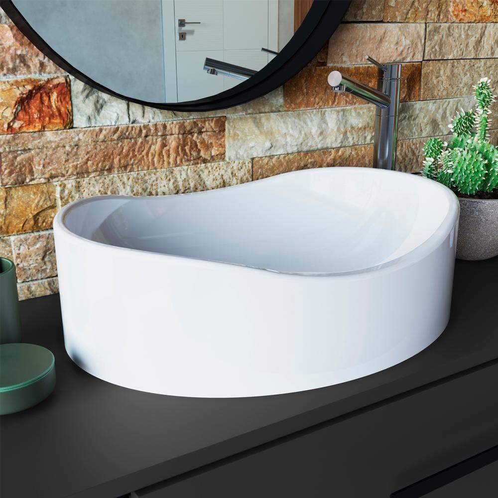 Gabinete Susp E Cuba Marmore Sintetico P1019x941012 Grafite Branco Pp Grafite Branco - 6