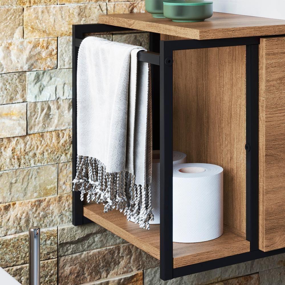 Gabinete Susp E Cuba Marmore Sintetico P1019x941012 Mell Branco Pp Mell Branco - 2