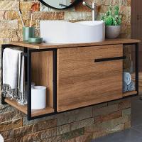 Gabinete Susp E Cuba Marmore Sintetico P1019x941012 Mell Branco Pp Mell Branco - 5