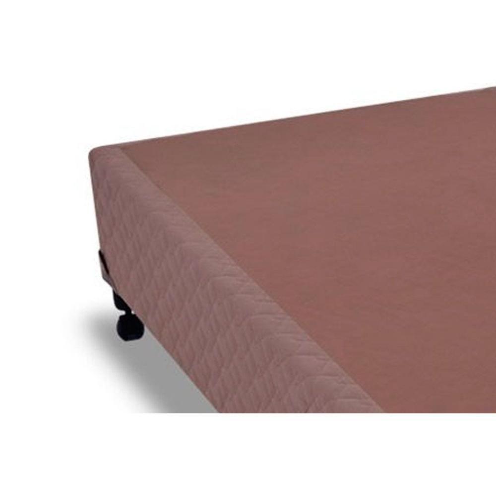 Cama Box Base Solteiro Universal Suede Brown (96x203x25) - Probel - 3
