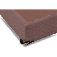 Cama Box Base Solteiro Universal Suede Brown (96x203x25) - Probel - 2