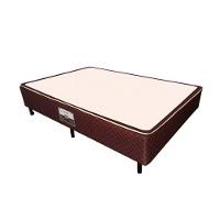 Cama Box Base Viúva Poli Tecido Brown (128x188x27) - Castor - 1