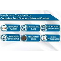 Cama Box Base Solteiro Universal Courano Gray (88x188x20) - Ortobom - 2