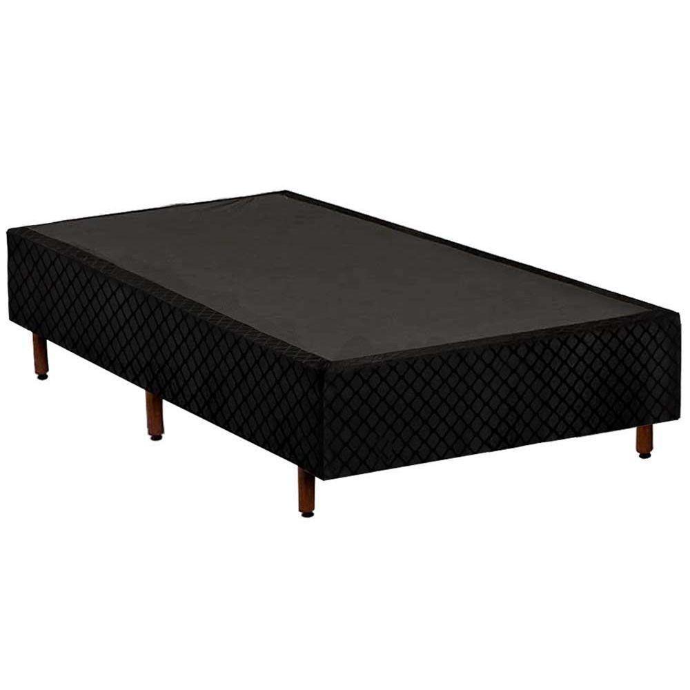 Cama Box Base Solteiro Universal Rústico Black (88x188x25) - Polar - 1