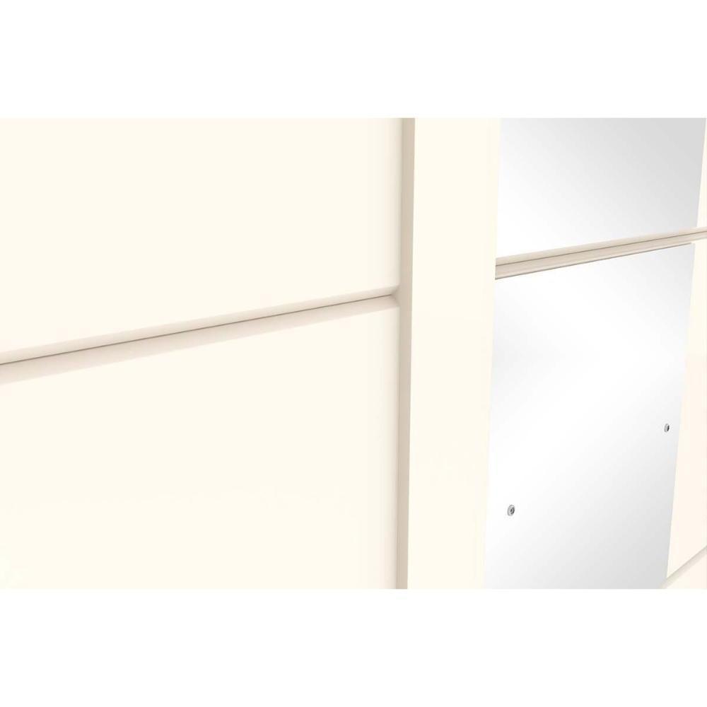 Guarda Roupas 2 Portas de Correr  e 4 Gavetas Palace Rústico/Off White - Henn - 3