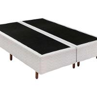 Cama Box Base Solteiro Universal Bordado White (88x188x25) - Polar - 3