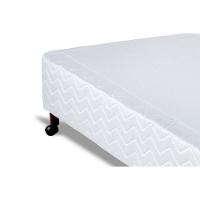 Cama Box Base Solteiro Sommier Plus Bordado White (88x188x24) - Orthocrin - 4