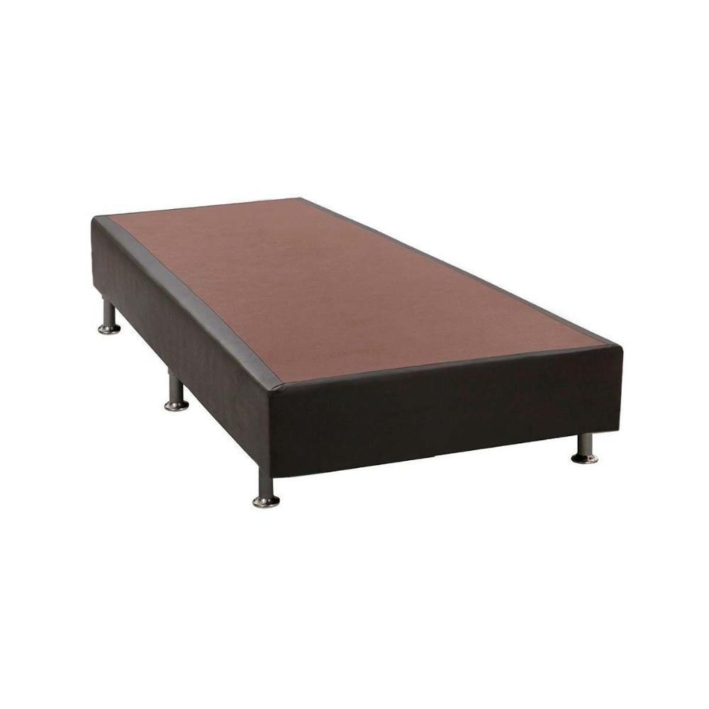 Cama Box Base Solteiro Courano Black (88x188x24) - Luckspuma - 1