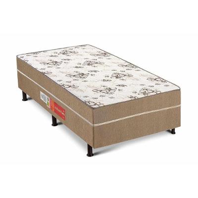 Cama Box Conjugado Solteiro: Colchão Ortopédico UniPremium Class Clean (88x188x40) Polar