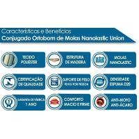 Cama Box Conjugado Casal: Colchão Molas Nanolastic Union (138x188) Ortobom - 3