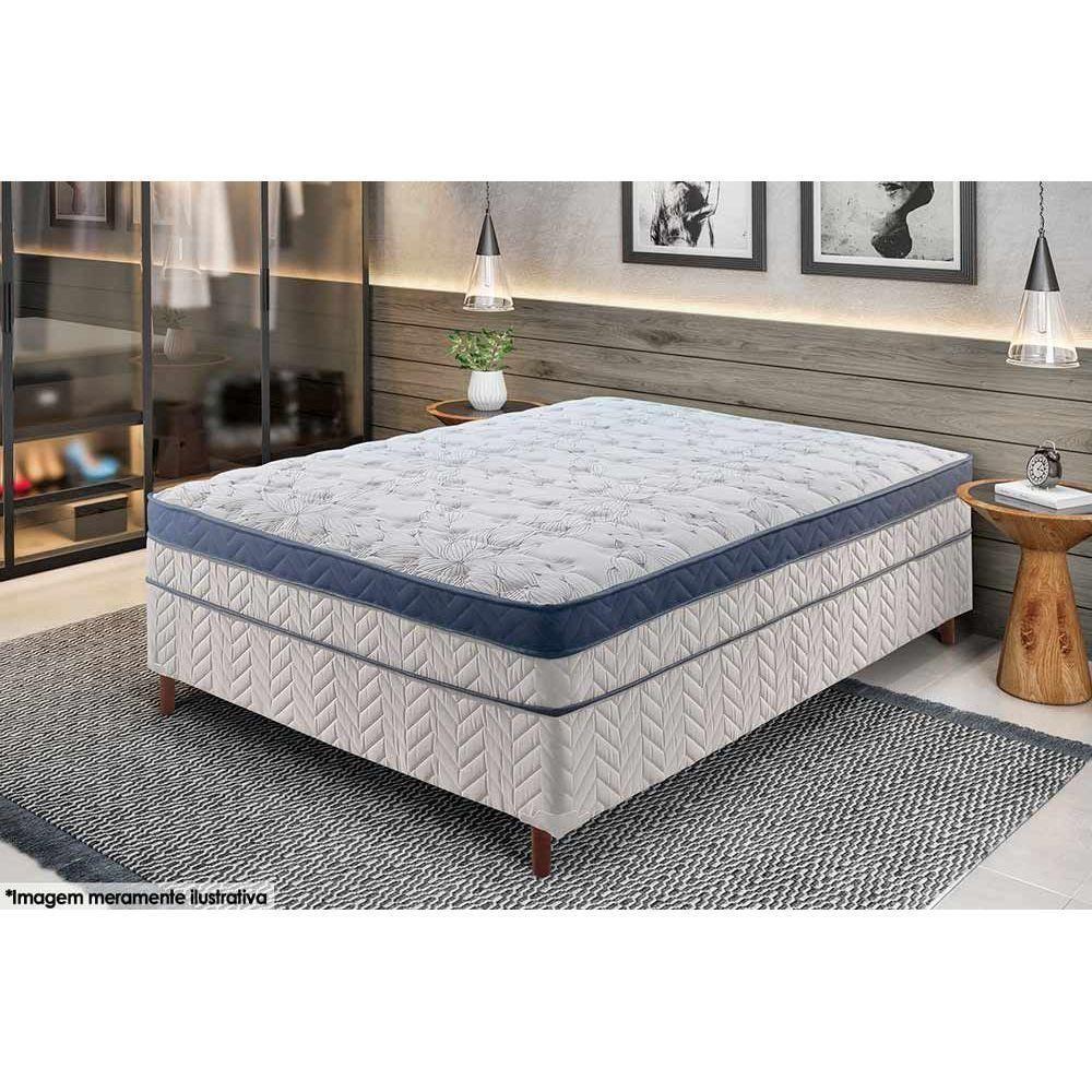 Cama Box Conjugado Casal: Colchão Molas Extrapedic Sublime Life Pillow White (138x188x48) Paropas - 2