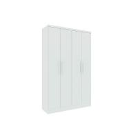 Guarda Roupa 4 Portas Amsterdam c/ e 2 Gavetas Branco/Neve - Tcil Móveis - 1