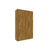 Guarda Roupa 4 Portas Amsterdam c/ e 2 Gavetas Cinamomo - Tcil Móveis - 8