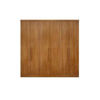 Guarda Roupa Modulado Rizon 6 Portas de Bater 4 Gavetas Freijó Cumaru
